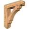 Ekena Millwork Olympic Arts and Crafts Smooth Bracket w/ Offset Brace, Western Red Cedar, 7 1/2"W x 32"D x 32"H BKT0806X32X32OLY03SWR - alternate 1